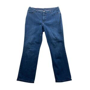 Lee Womens Jeans Size 16 Short Classic Fit Straight Leg Blue Denim Casual Pocket